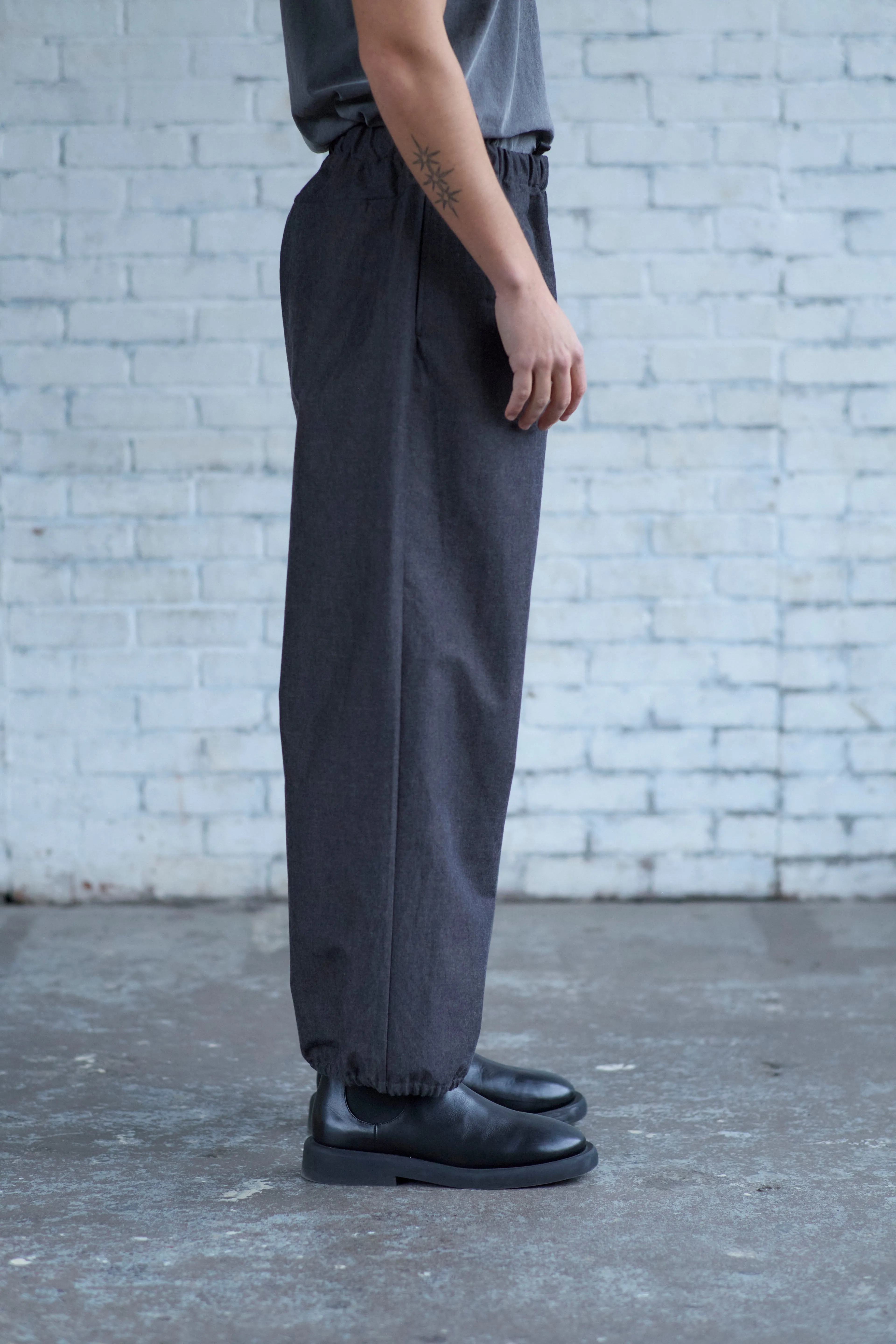 Gather Pants in Wool / Cotton Buff sold by Of Nothing product image thumbnail 5