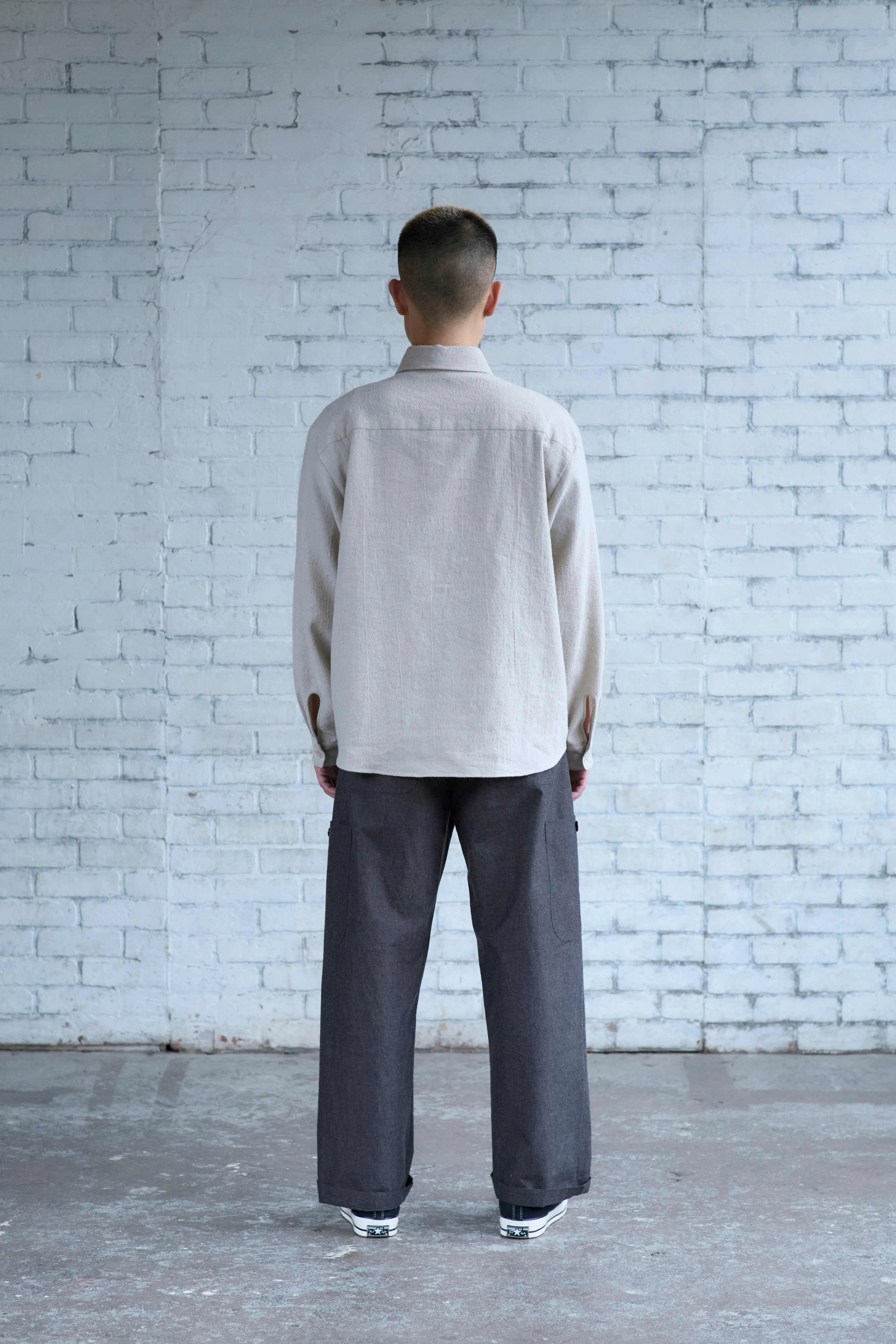 Tent Shirt in Sand Wool / Linen sold by Of Nothing product image thumbnail 3