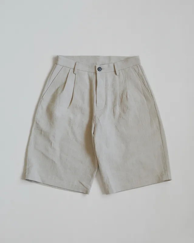 Dress Shorts in Cotton/Linen Plainweave sold by Of Nothing