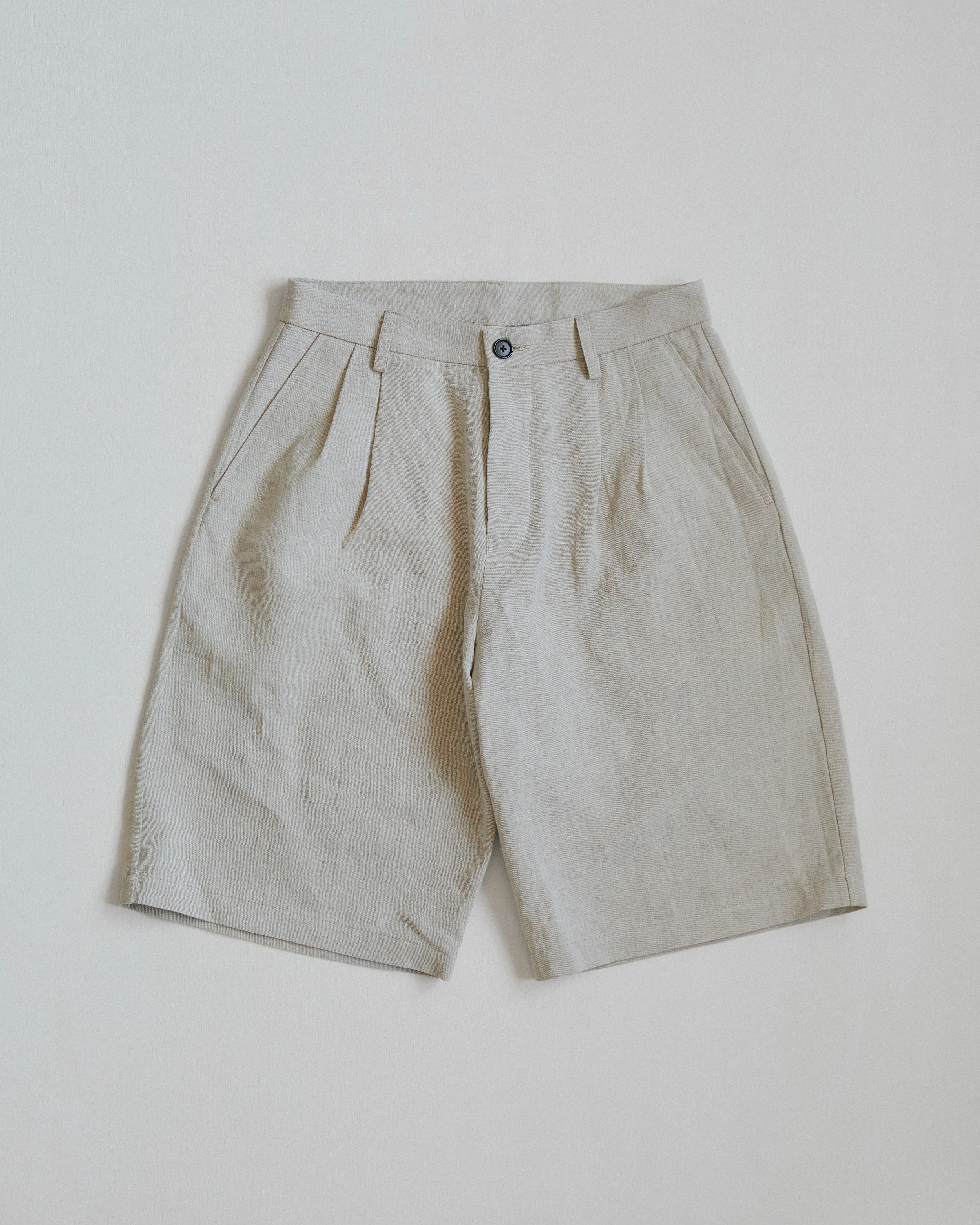 Dress Shorts in Cotton/Linen Plainweave sold by Of Nothing