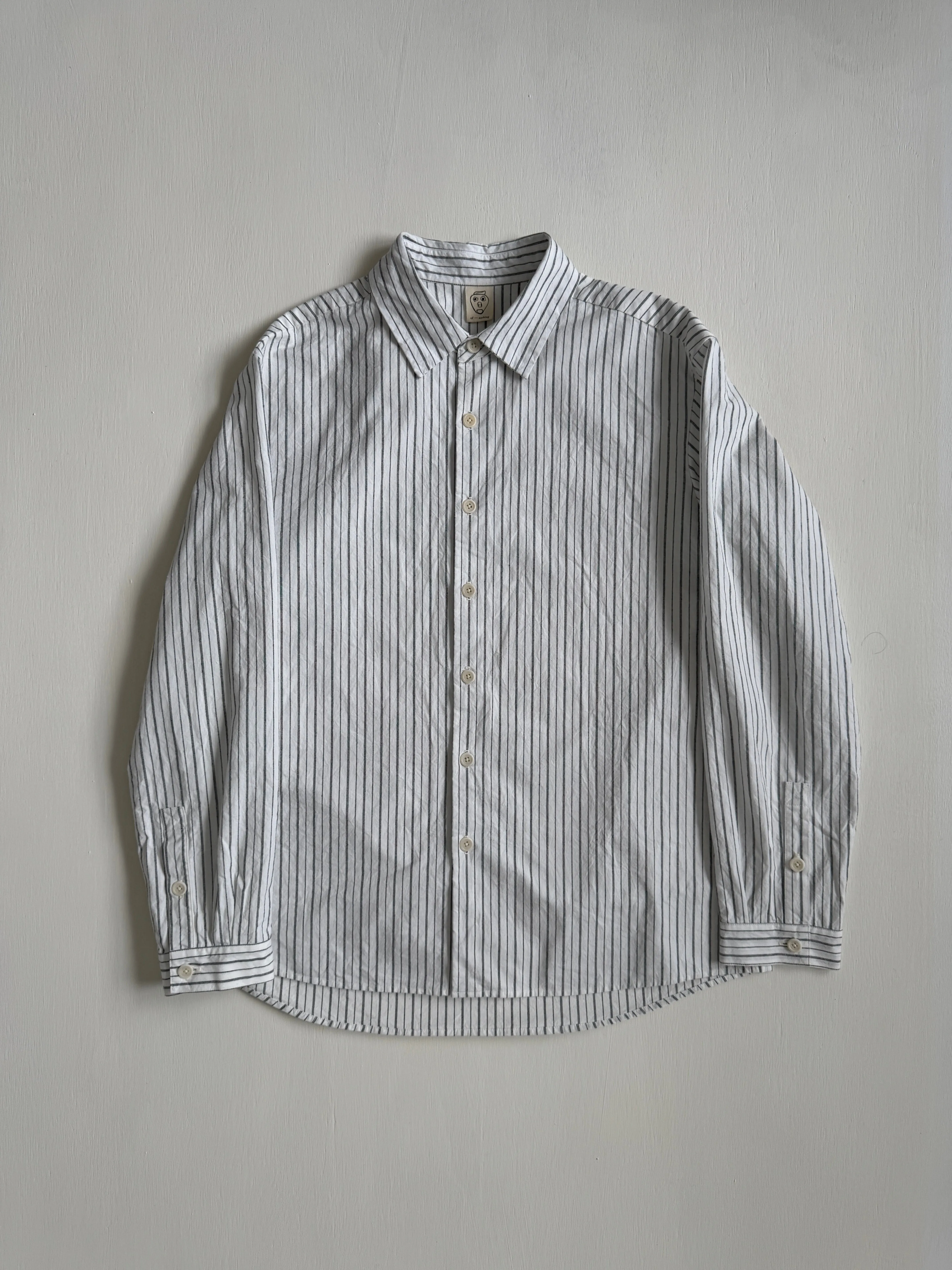 Dress Shirt in Striped Cotton Cloth sold by Of Nothing