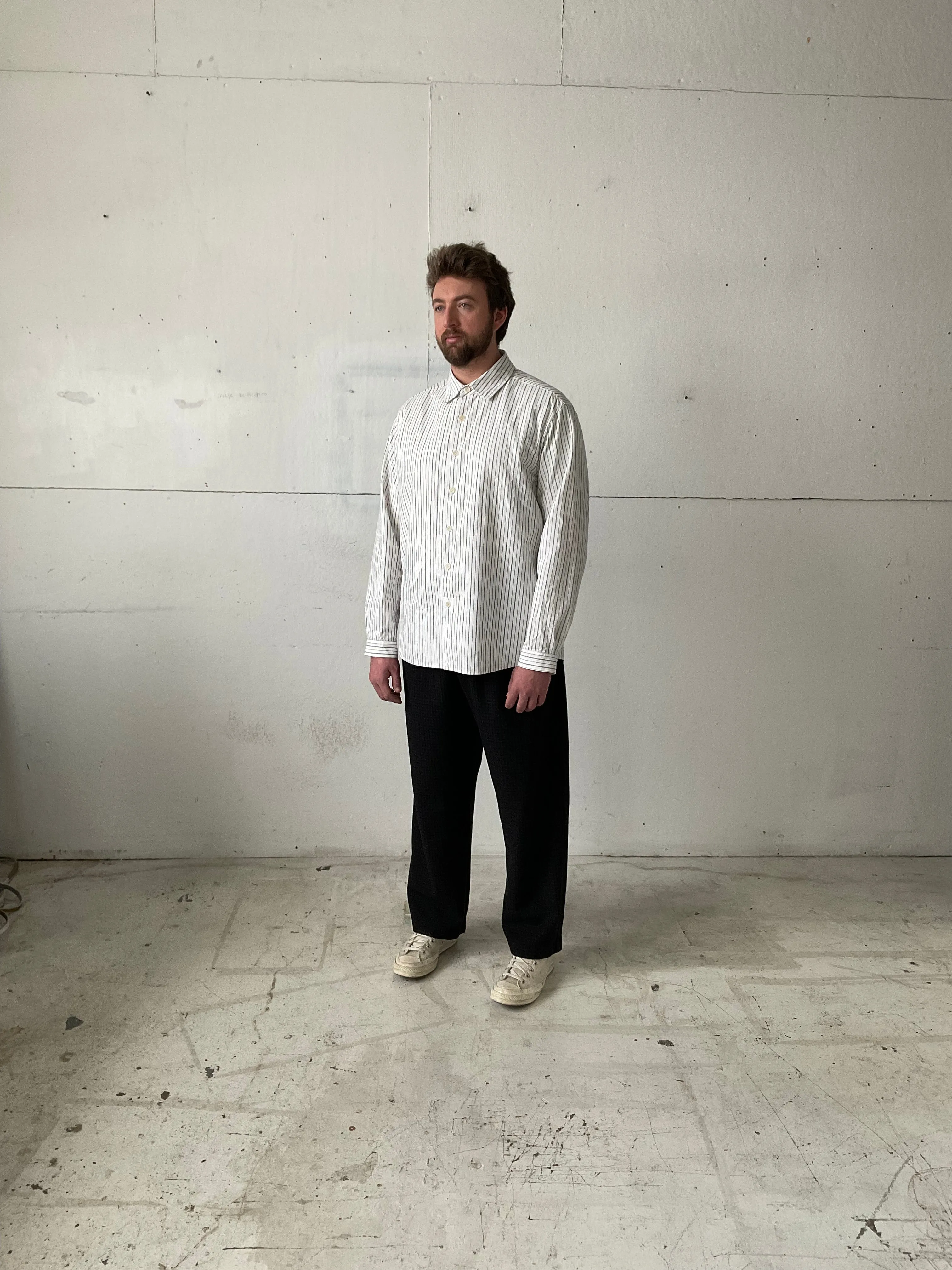 Dress Shirt in Striped Cotton Cloth sold by Of Nothing product image thumbnail 3