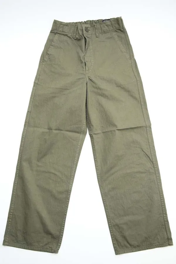 Orslow Wide Fit French Work Pants - Army Green on Garmentory sold by Garmentory