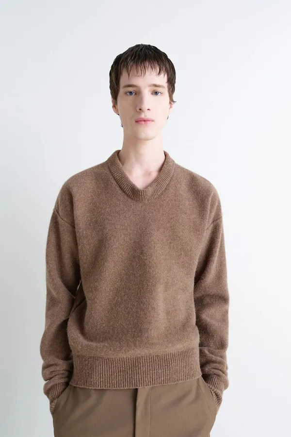 Lemaire Boxy V Neck Sweater on Garmentory sold by Garmentory