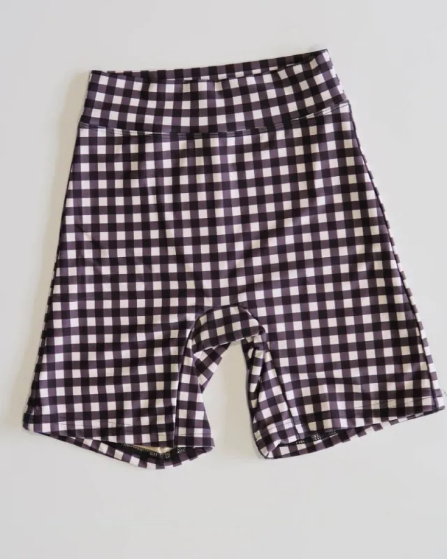 Black Gingham Bike Short sold by Lime Ricki