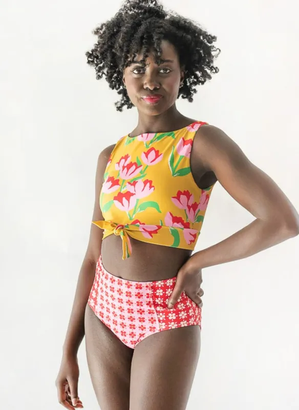 Claus Knotted Crop Top sold by Lime Ricki
