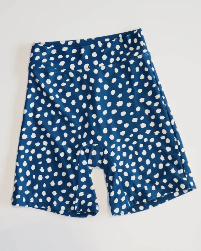 Indigo Dot Bike Short sold by Lime Ricki