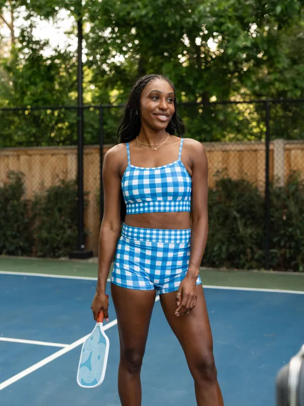 Blue Gingham Bralette sold by Lime Ricki