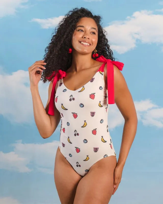 Fruit Basket Shoulder-Tie One-Piece sold by Lime Ricki