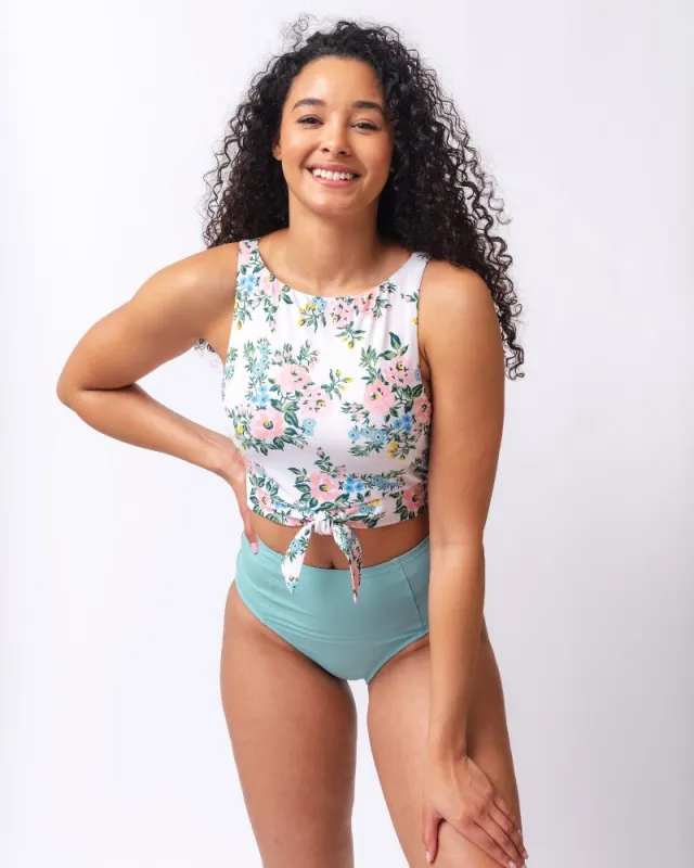 Somerset Knotted Crop Top sold by Lime Ricki