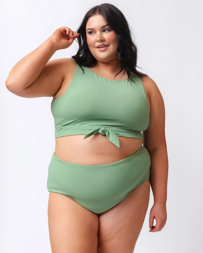 Basil Knotted Crop Top sold by Lime Ricki product image thumbnail 3