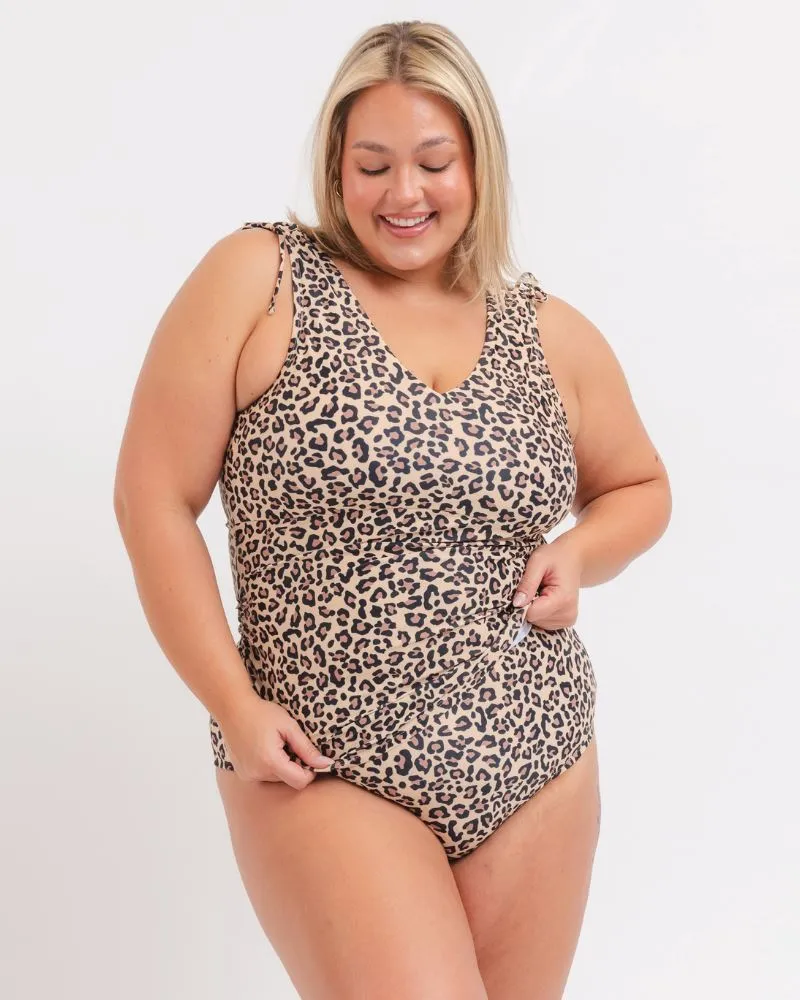 Cheetah V-Neck Tankini Top sold by Lime Ricki product image thumbnail 4