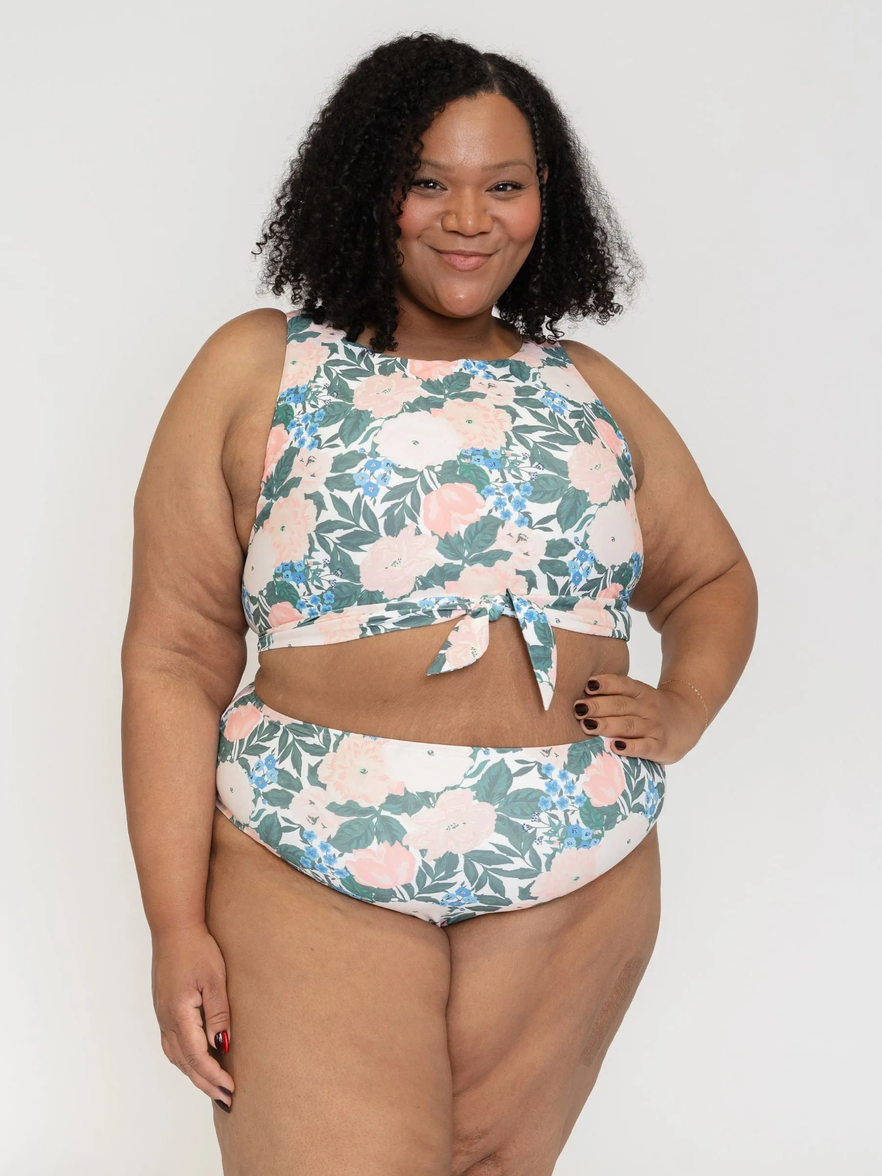 Bouquet Knotted Crop Top sold by Lime Ricki product image thumbnail 4