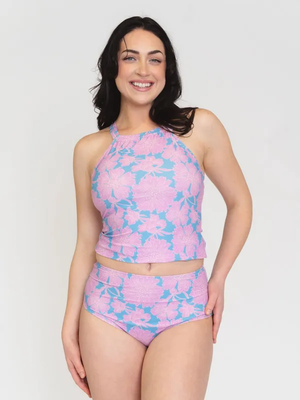 Dahlia Double-Cinch Tankini Top made by Lime Ricki