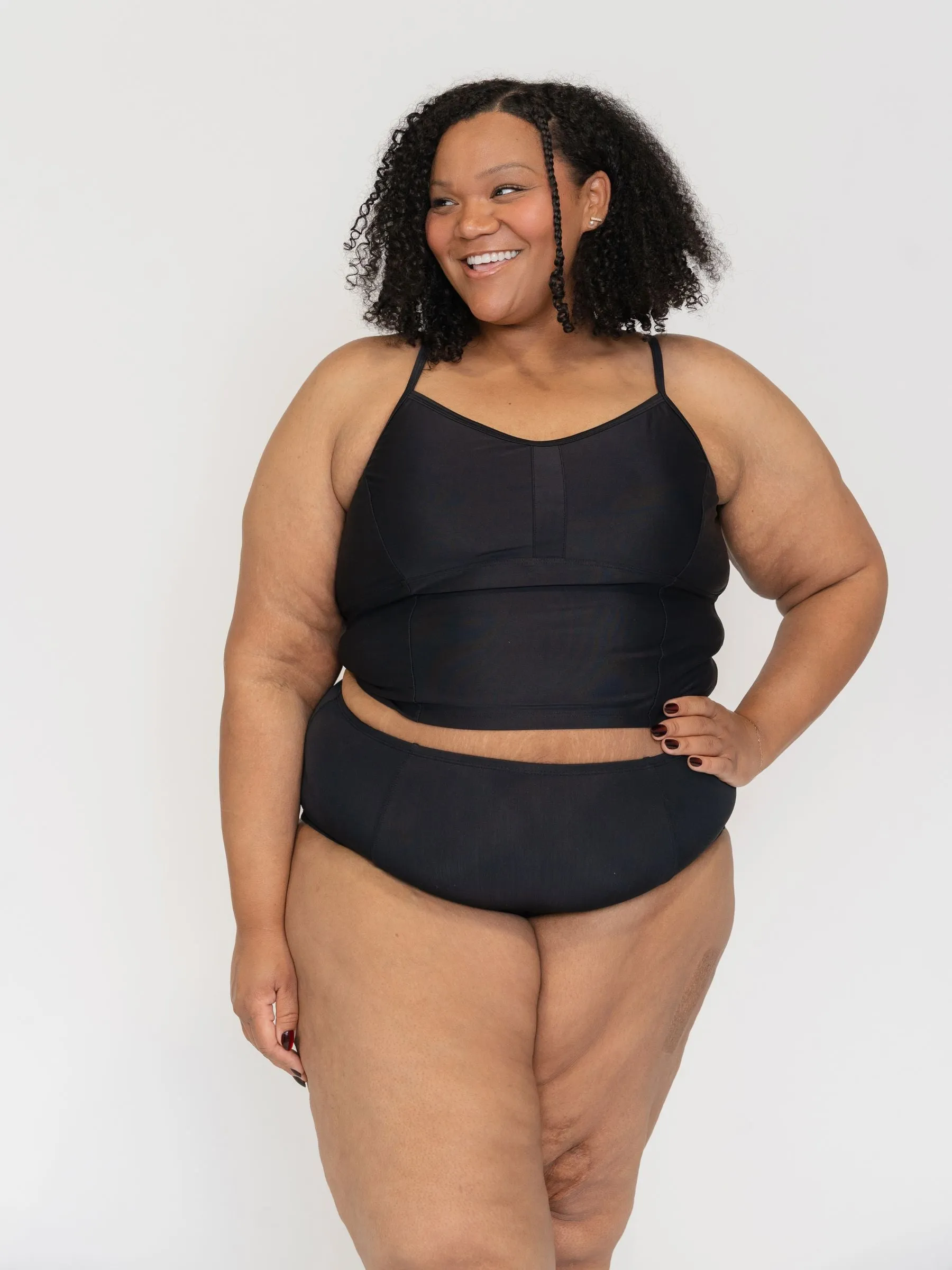 Black Classic Crop Top sold by Lime Ricki product image thumbnail 3