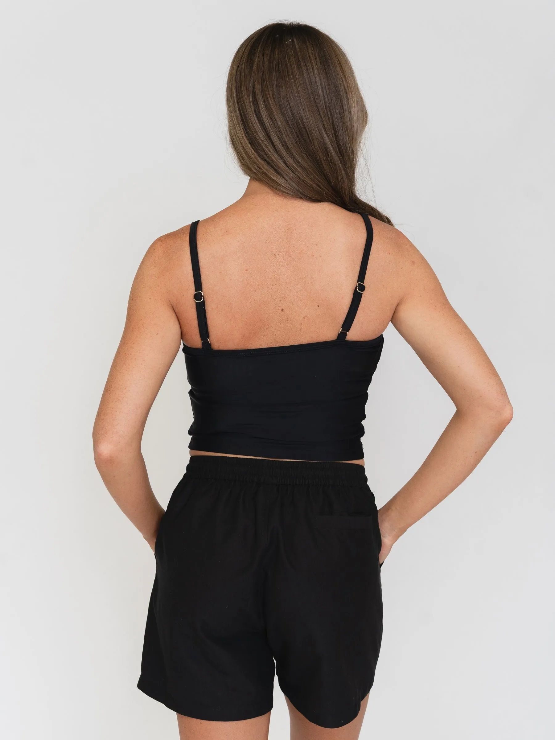 Black Classic Crop Top sold by Lime Ricki product image thumbnail 2