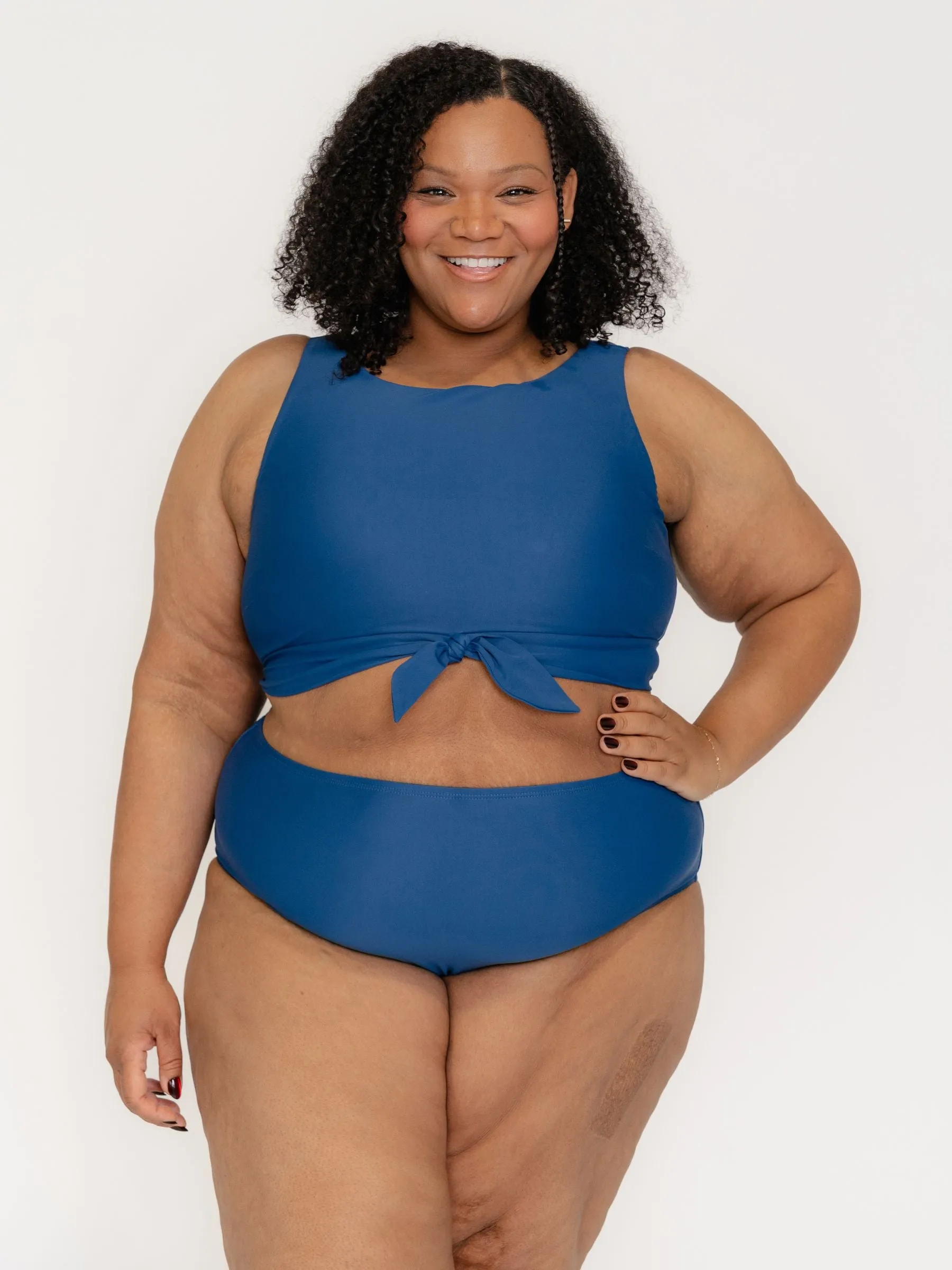Navy High-Waist Bottom sold by Lime Ricki product image thumbnail 5
