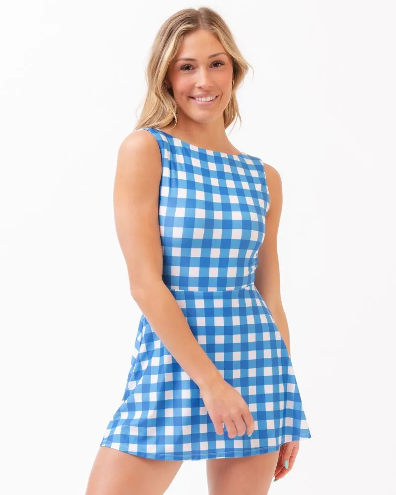 Blue Gingham Swim Dress sold by Lime Ricki product image thumbnail 4