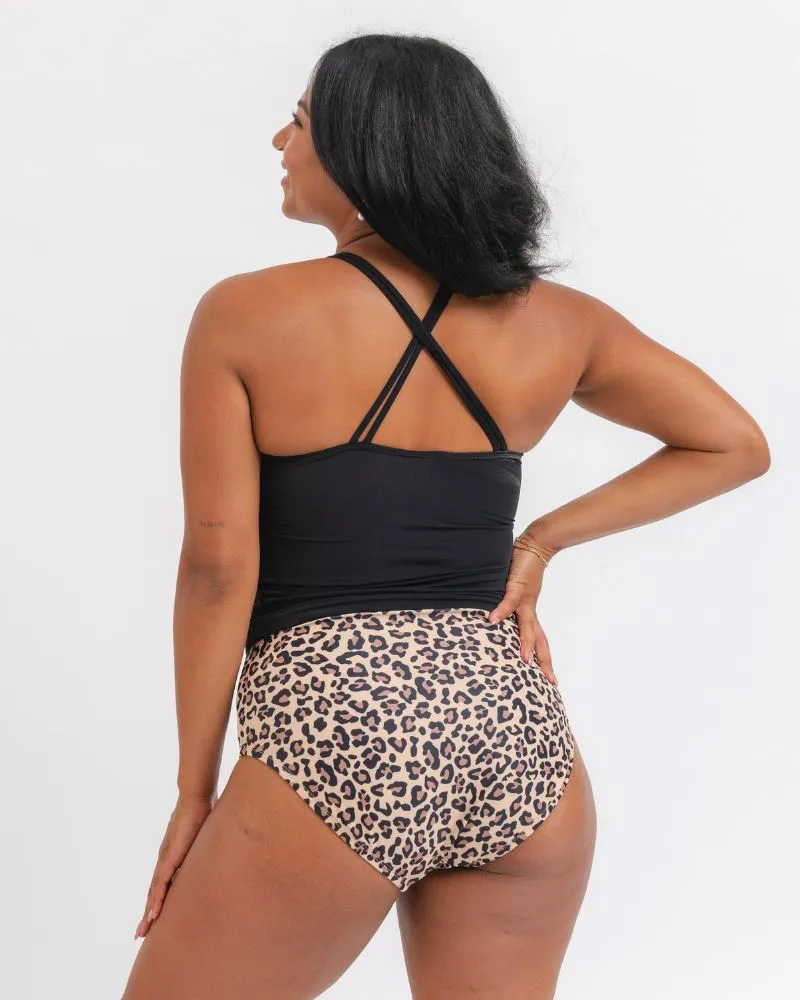 SAMPLE Black Double-Cinch Tankini Top sold by Lime Ricki product image thumbnail 2