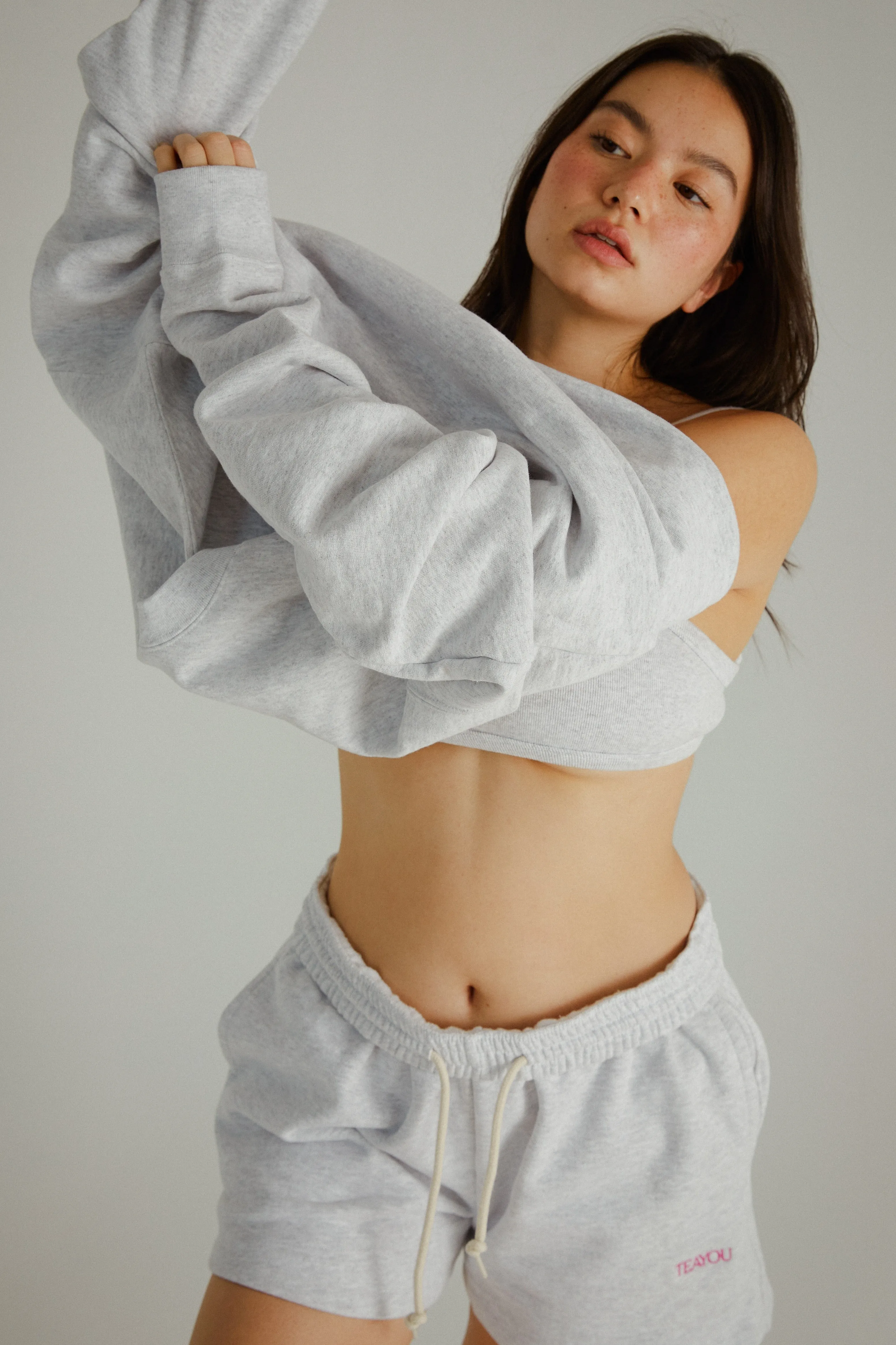 Fleece Crewneck Grey sold by Tea You product image thumbnail 4