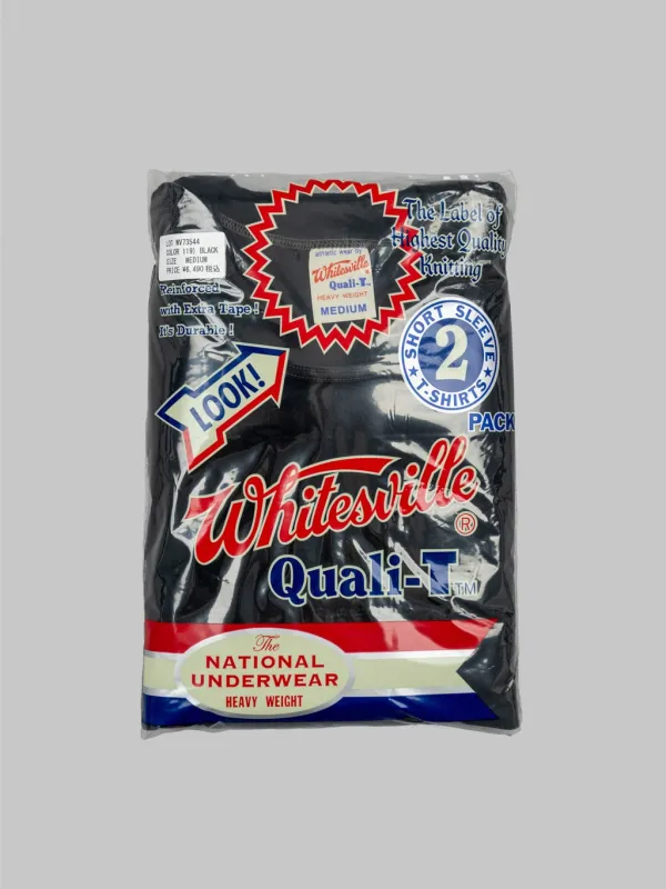 Whitesville Tubular T-Shirt Black (2 Pack) made by Whitesville