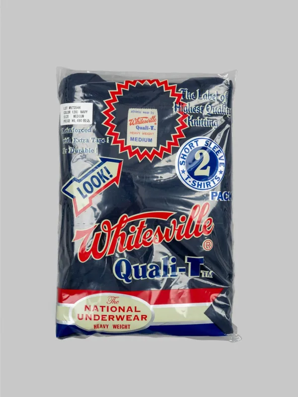Whitesville Tubular T-Shirt Navy (2 Pack) made by Whitesville