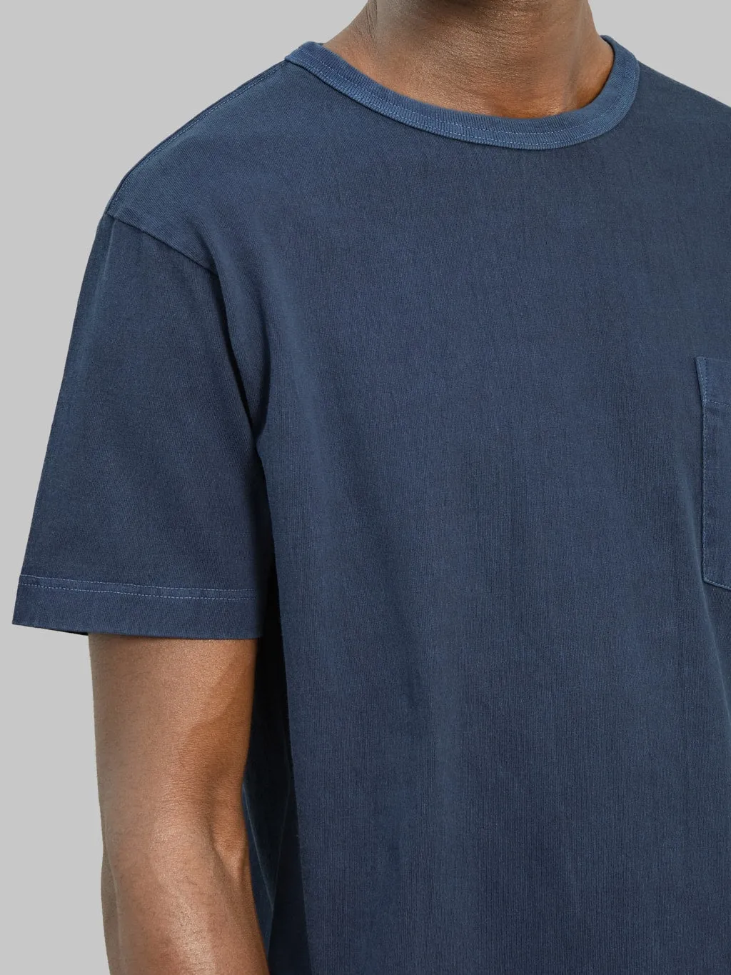 Whitesville Pigment Dye Pocket T-Shirt Navy sold by Whitesville product image thumbnail 4