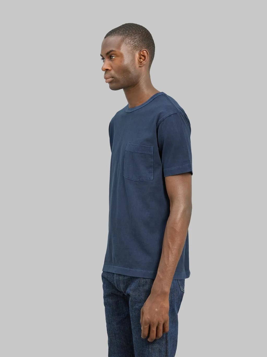 Whitesville Pigment Dye Pocket T-Shirt Navy sold by Whitesville product image thumbnail 3