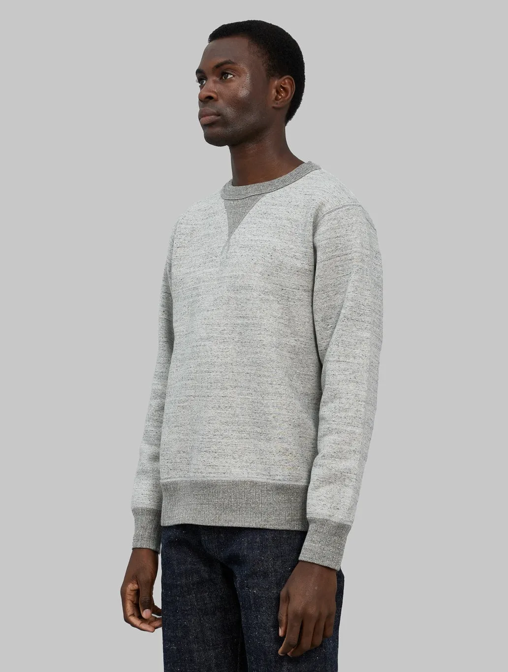 Whitesville Loopwheel Sweatshirt Heather Grey sold by Whitesville product image thumbnail 4