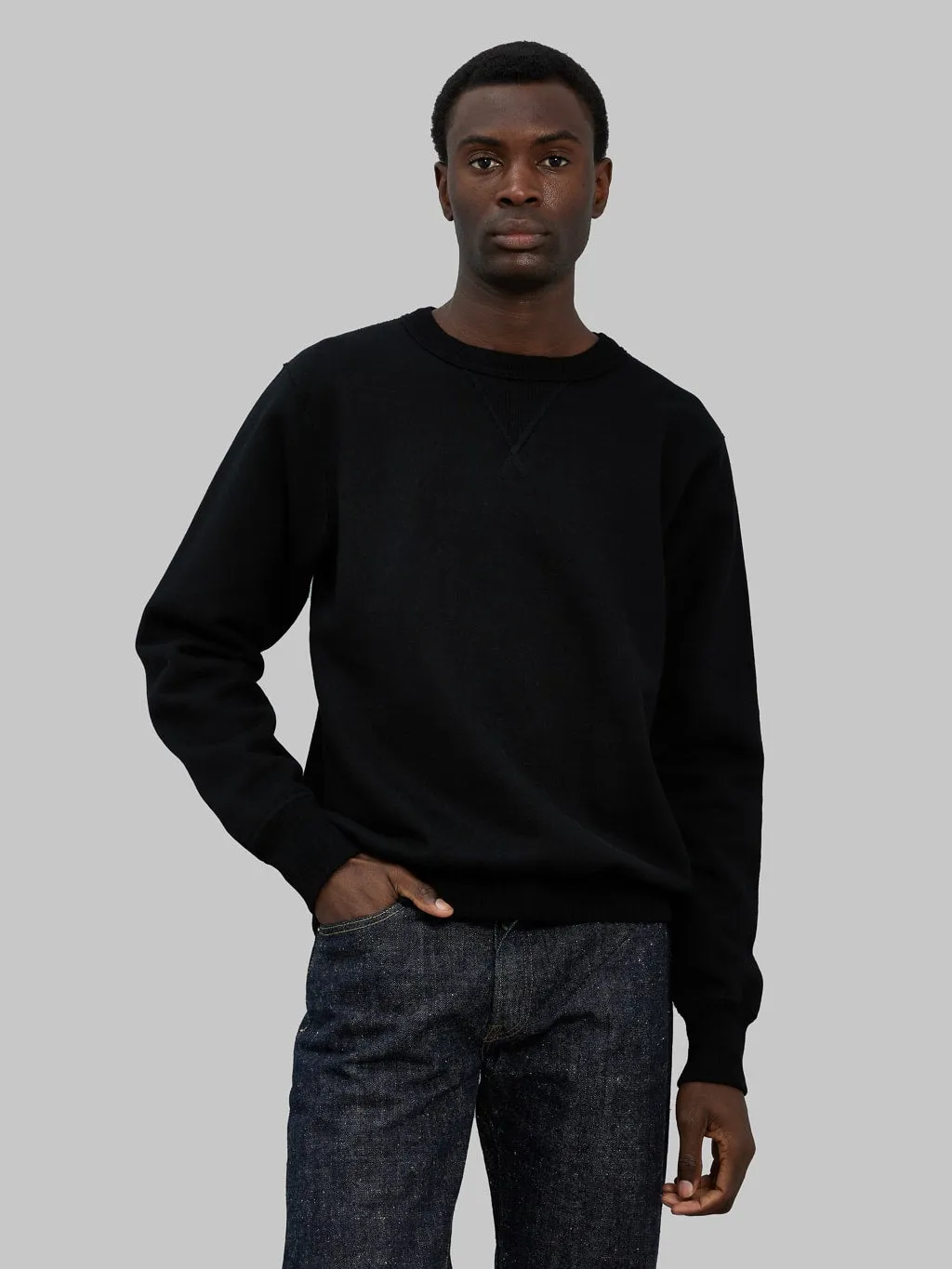 Whitesville Loopwheel Sweatshirt Black sold by Whitesville product image thumbnail 2