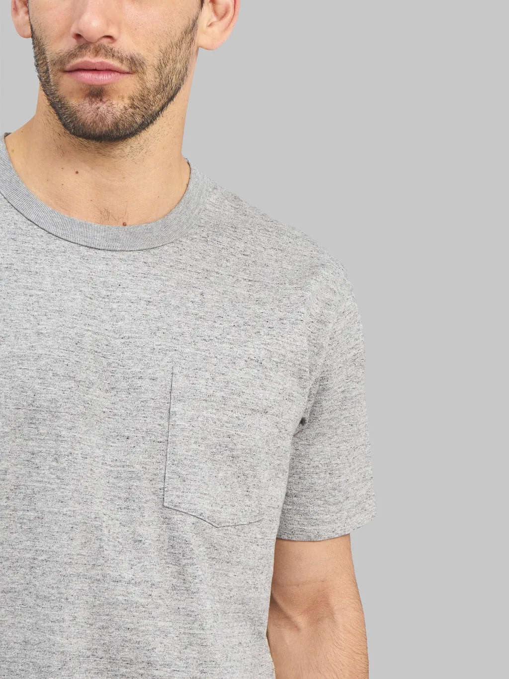 Whitesville Heavyweight Pocket T-Shirt Heather Grey sold by Whitesville product image thumbnail 4