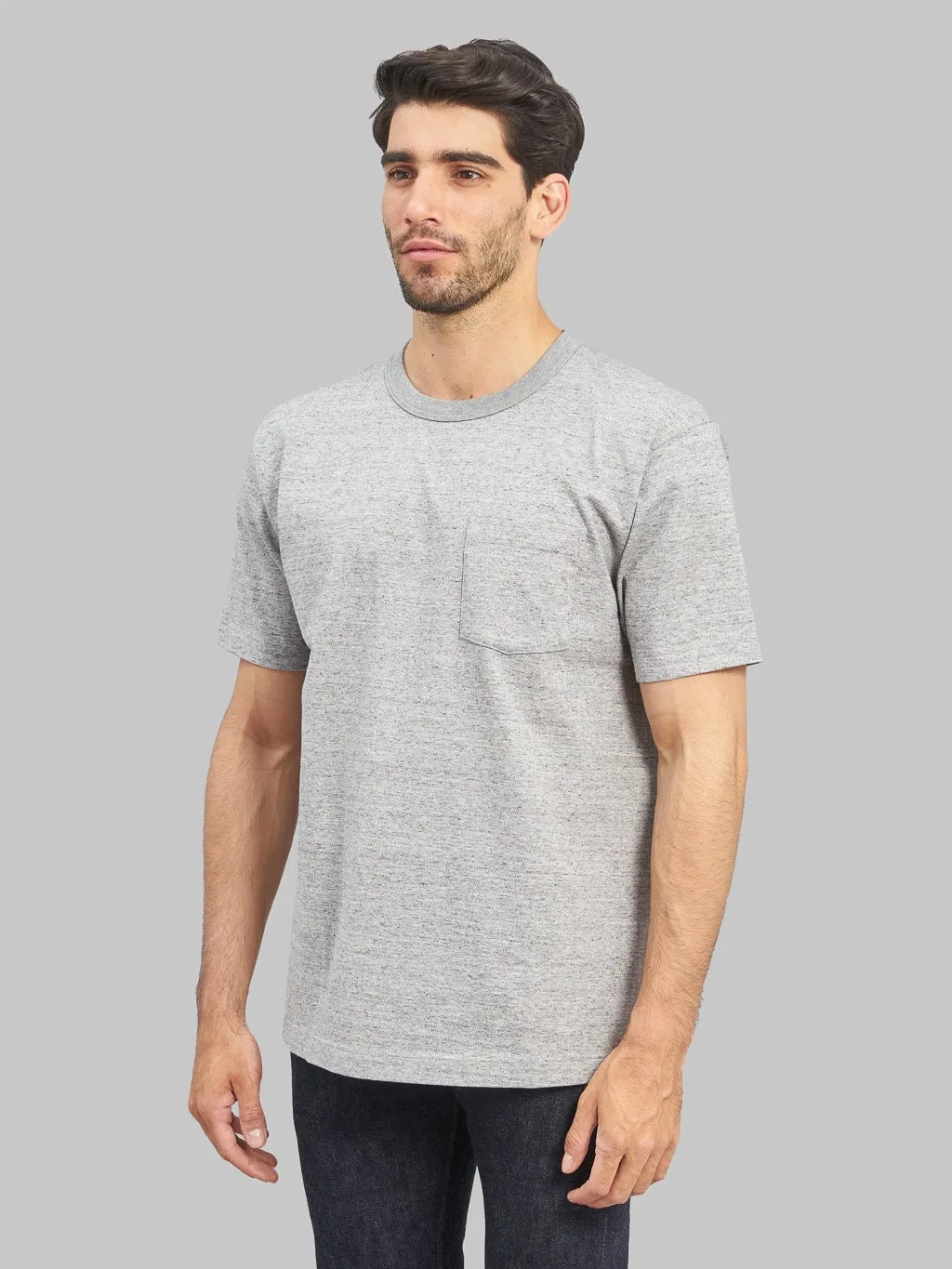 Whitesville Heavyweight Pocket T-Shirt Heather Grey sold by Whitesville product image thumbnail 3