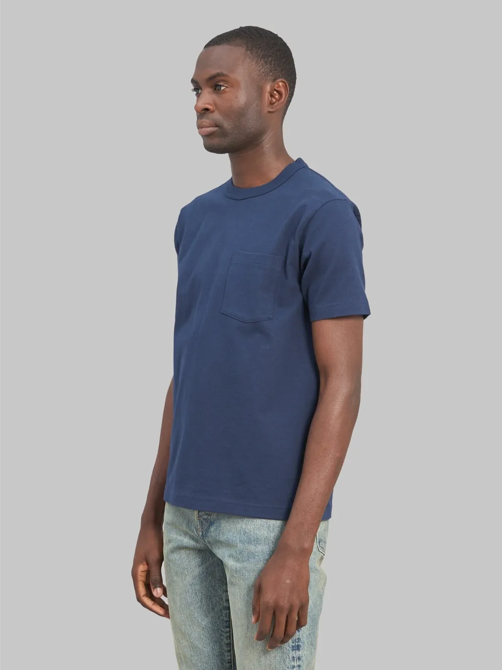 Whitesville Heavyweight Pocket T-Shirt Navy sold by Whitesville product image thumbnail 3