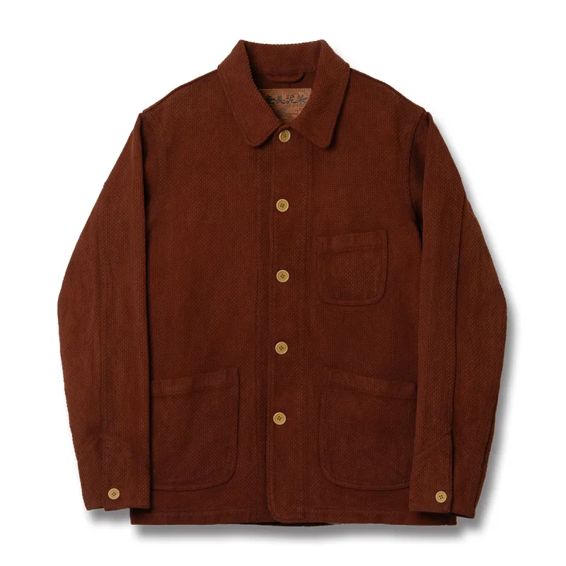 奄美大島泥染刺し子ジャケット【4632】 made by Studio D'Artisan