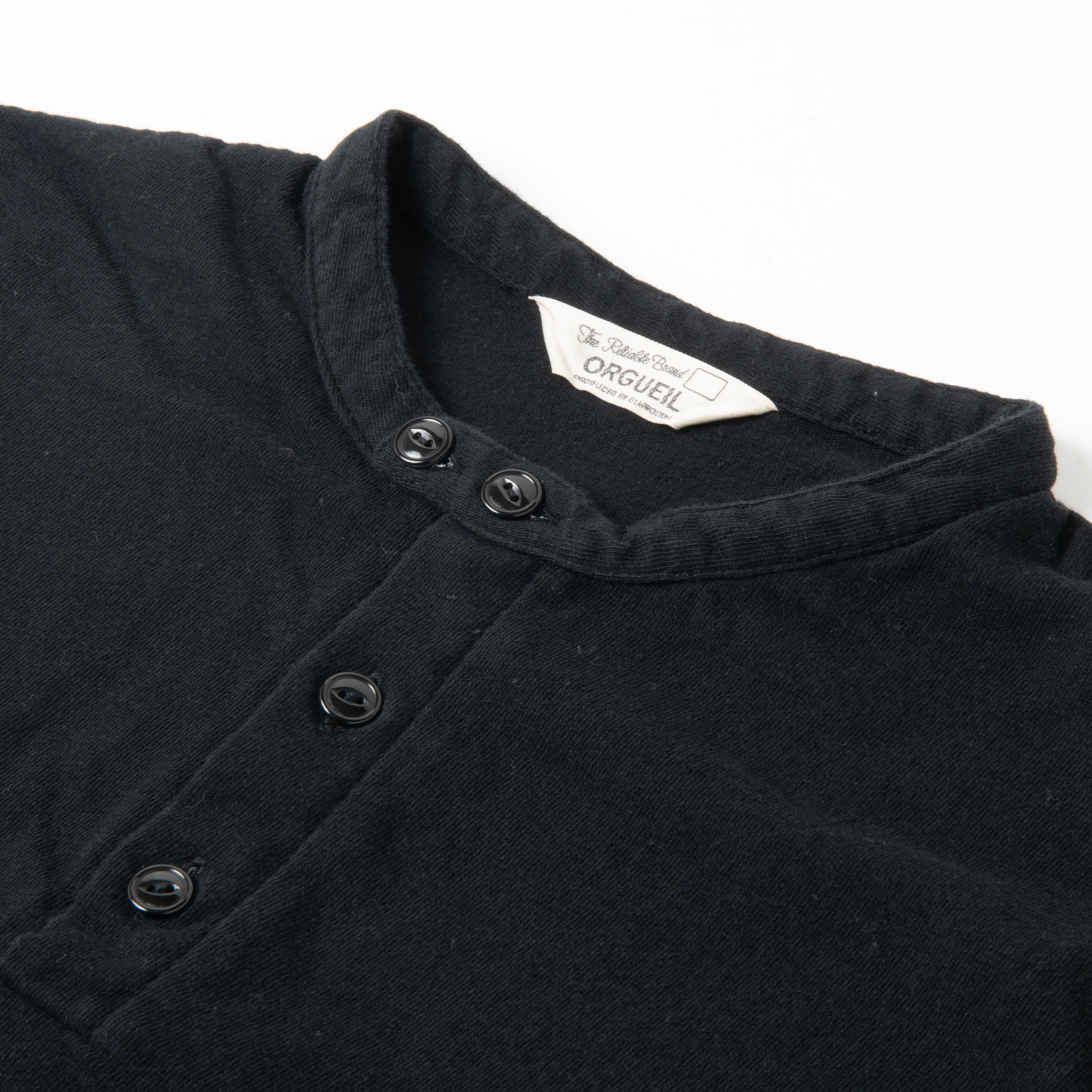 Loop Wheel Henry Neck T-shirt【OR-9113】 sold by Studio D'Artisan product image thumbnail 4