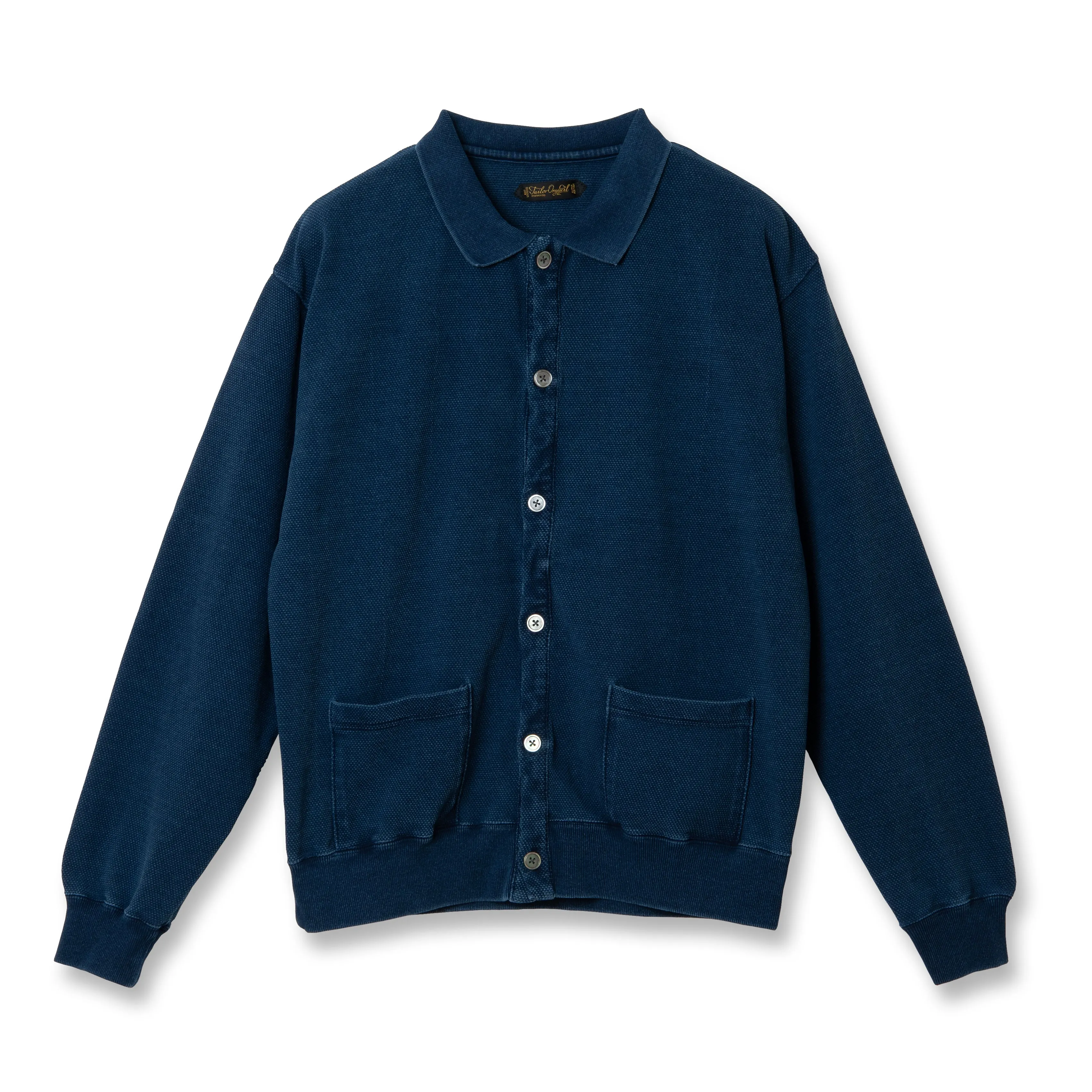 Indigo Pique Knitting Cardigan【OR-9110B】 sold by Studio D'Artisan