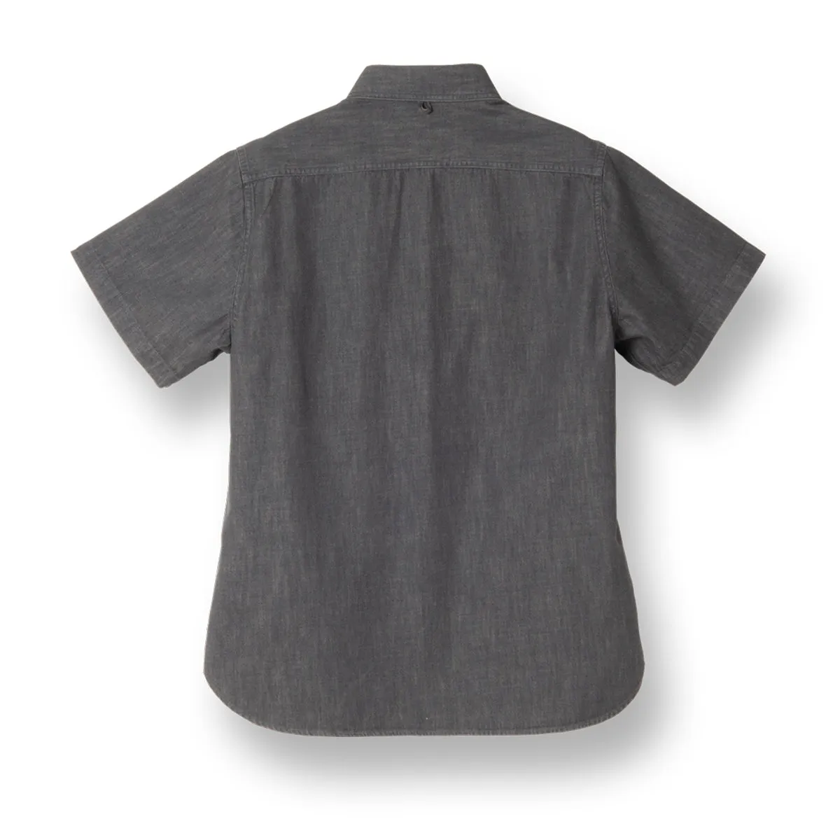 Denim Shawl Collar Short Sleeve Shirt【OR-5107S】 sold by Studio D'Artisan product image thumbnail 4