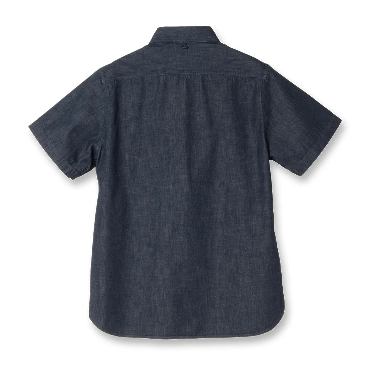 Denim Shawl Collar Short Sleeve Shirt【OR-5107S】 sold by Studio D'Artisan product image thumbnail 2