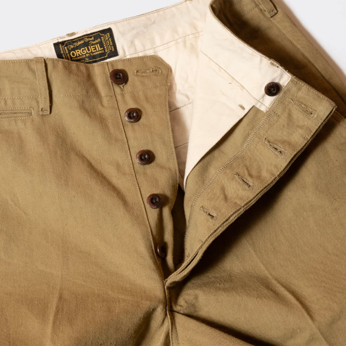 Tailor 41-Khaki Chino Trousers 【OR-1126】 sold by Studio D'Artisan product image thumbnail 3