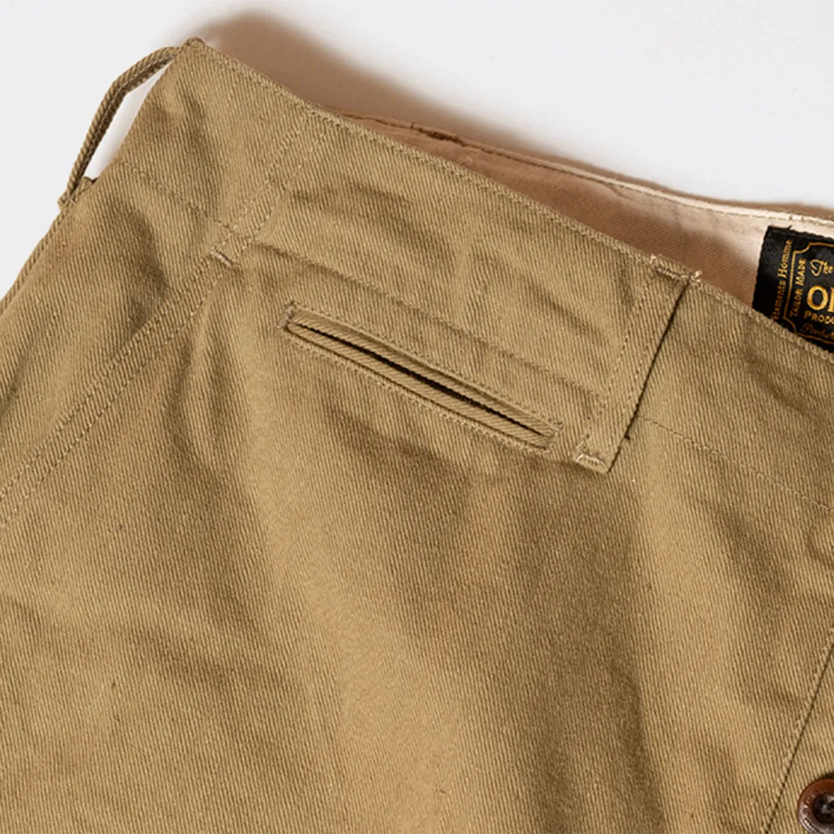 Tailor 41-Khaki Chino Trousers 【OR-1126】 sold by Studio D'Artisan product image thumbnail 4