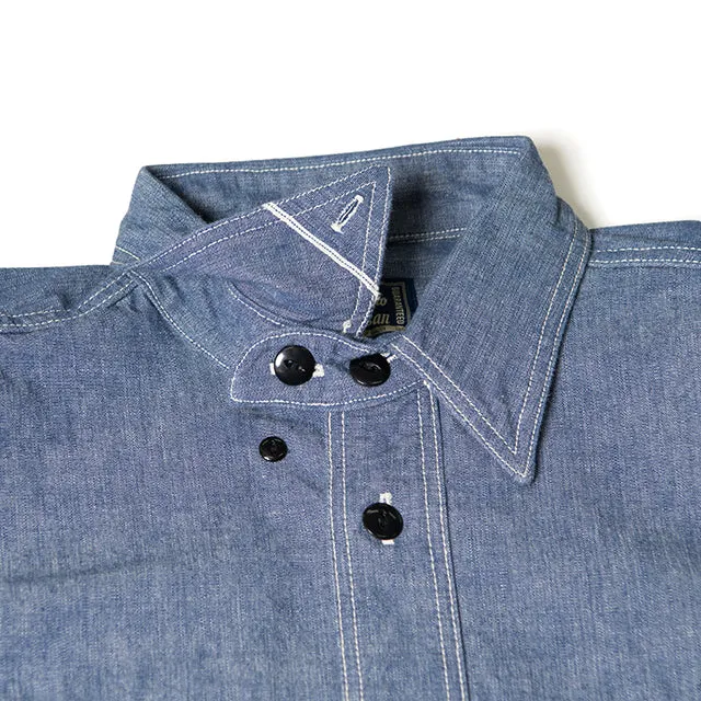 シャンブレー長袖ワークシャツ【5333A】 sold by Studio D'Artisan product image thumbnail 3