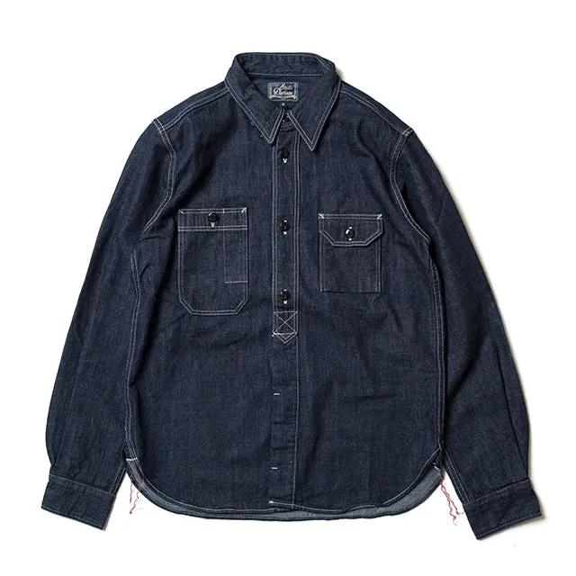 デニム長袖ワークシャツ【5333B】 sold by Studio D'Artisan