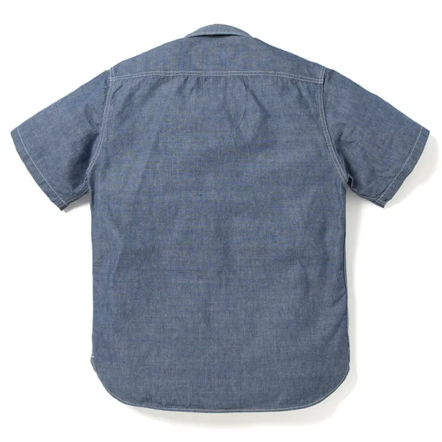 シャンブレー半袖ワークシャツ【5333A-S】 sold by Studio D'Artisan product image thumbnail 2