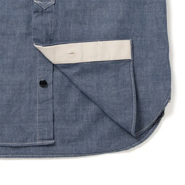 シャンブレー半袖ワークシャツ【5333A-S】 sold by Studio D'Artisan product image thumbnail 5