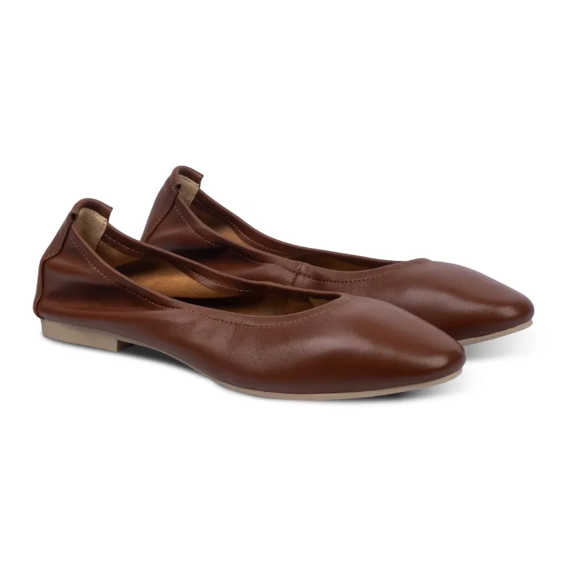 Lacy Classic Flats Brown sold by Nappa Milano