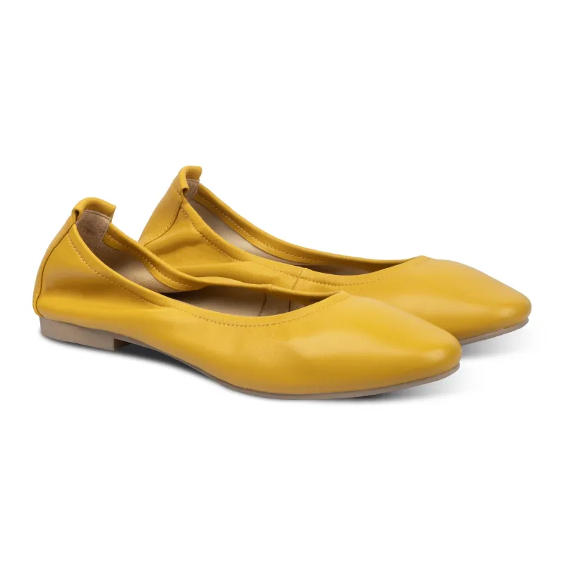 Lacy Classic Flats Yellow sold by Nappa Milano