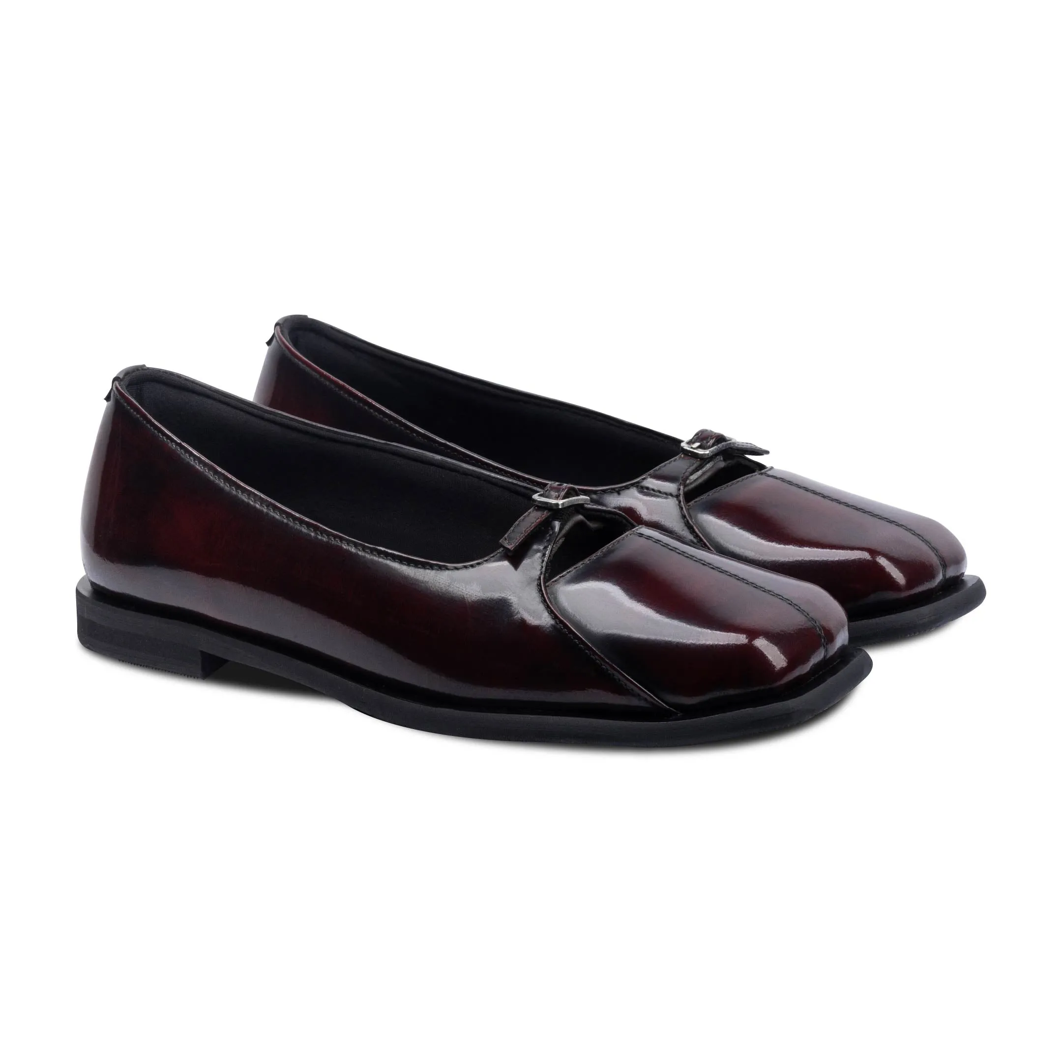 Piatta Belt Maroon sold by Nappa Milano