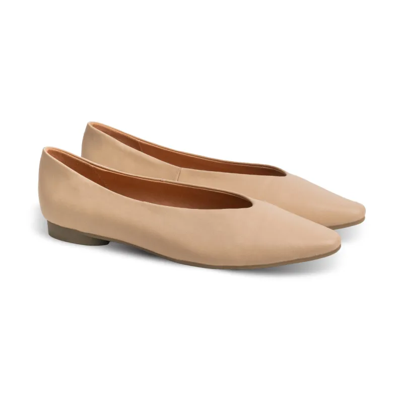Rene Classic Flats Cream made by Nappa Milano