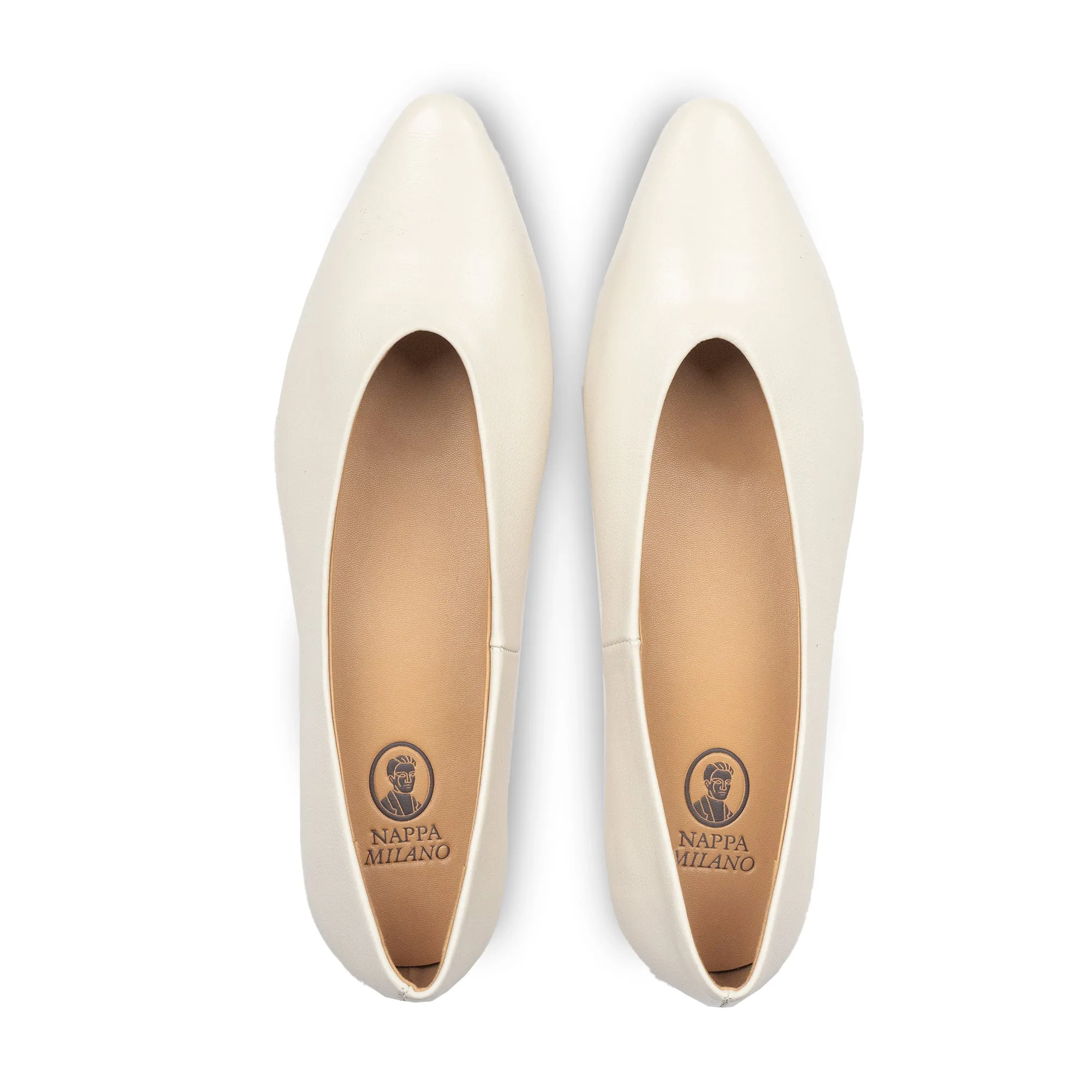 Rene Classic Flats Ivory sold by Nappa Milano product image thumbnail 5