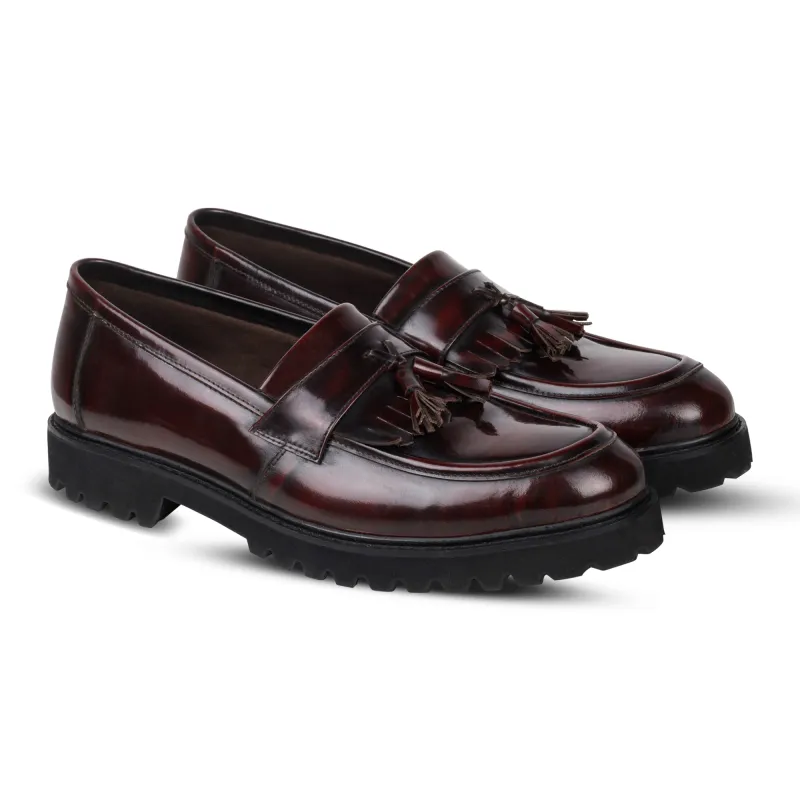 Sam Tassel Maroon (Men) made by Nappa Milano